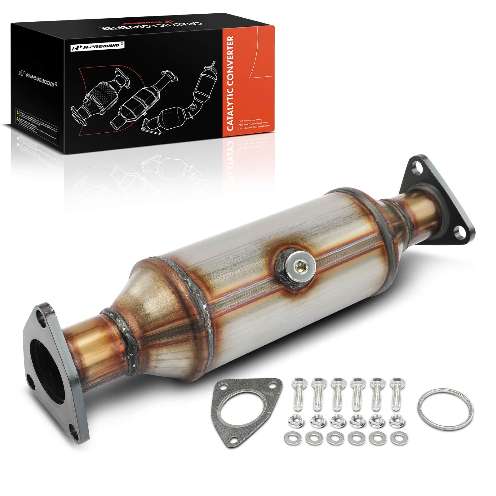 Photo 1 of A-Premium Catalytic Converter Kit Direct-Fit Compatible with Acura & Hond Models - CL 01-03 3.2L, TL 02-03 3.2L, Accord 98-02 3.0L, Odyssey 99-04 3.5L, EPA Compliant, Replace# 18160P8CA10