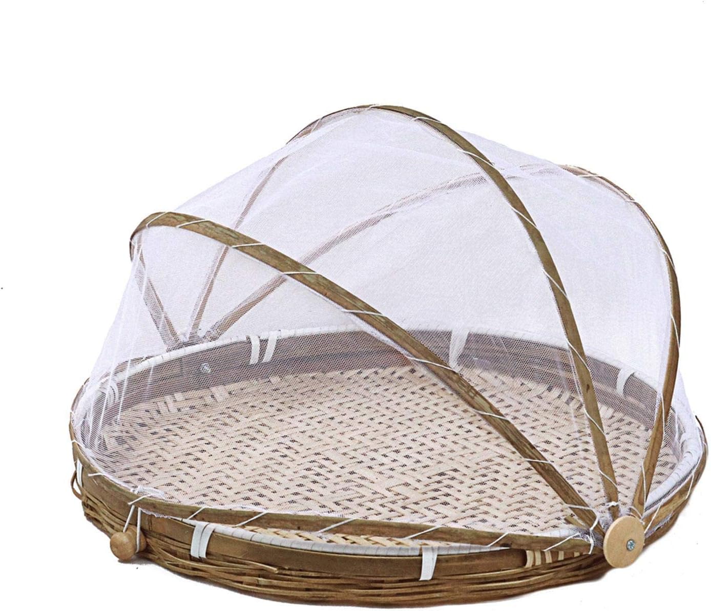 zihui Food tent basket, food lid, tent basket, handwoven storage