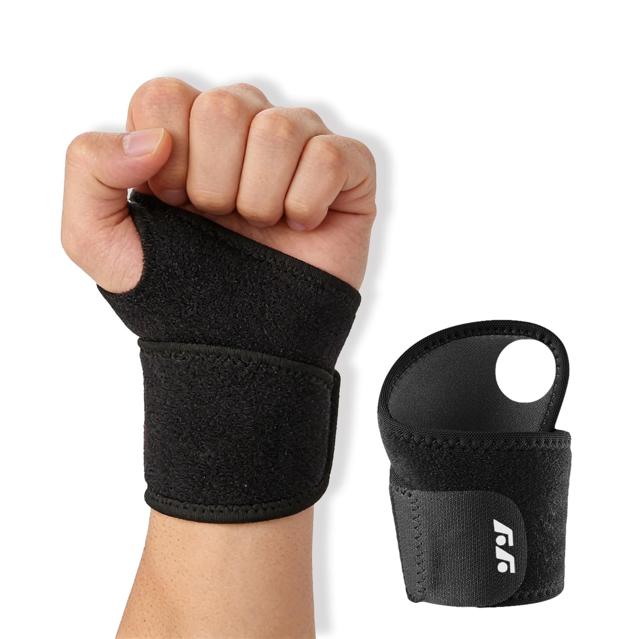 Ovyuzhen Wrist Compression Strap and Support Wrist Brace Sport Unisex One Size Adjustable for Fitness, Weightlifting, Tendonitis, Carpal Tunnel Arthritis, Wrist Pain Relief
