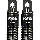 Wynn Hardware (P528) 28 in. Plug-End Extension Spring (0.207 in. No. 5 Wire) | Fix and Replace Garage Door Plug End Extension Springs Hardware Repair | Carbon Steel (1 Pair)