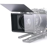 Tilta Mini Matte Box | 15mm Rod Adapter &amp; 4 Lens Adapters | Lightweight | Filter Support | Top Flag | Dual Cold Shoe Mount | Designed for Mirrorless, DSLR | MB-T15