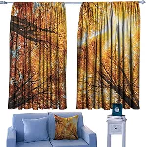 ParadiseDecor - Cortinas para Puerta de Patio con diseño de Renos y