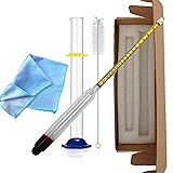 Alcohol Hydrometer Meter Test Kit 0-200 Proof
