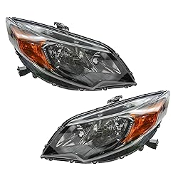 TRQ 2 Piece Headlight Assembly Set Driver