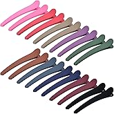 Dizila 20 Pieces / 10 Pairs Long Oversized Matte Plastic Hair Clips for Hair Salon Styling Sectioning Duckbill Hair Clips Barrettes Pins Accessories for Women Girls