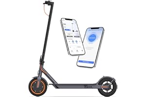 VOLPAM Electric Scooter, 350W/500W Motor, Max 23Miles Range, 19/22 Mph Top Speed, 8.5''/10''Tires, Dual Braking, Kick Scooter, 2 Wheels and Height Handlebars