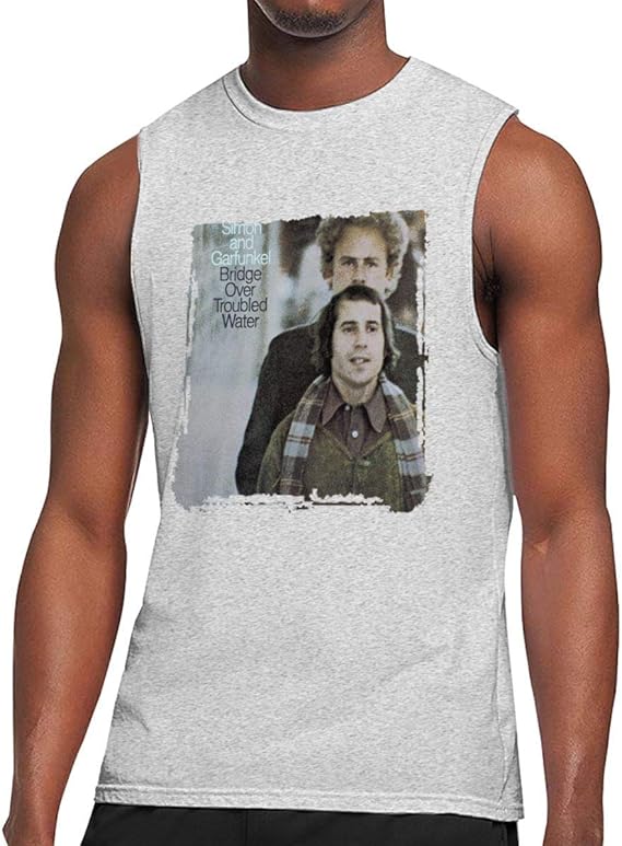Amazon メンズ タンクトップ おしゃれ 夏秋 ベスト スポーツシャツ Simon And Garfunkel Bridge Over Troubled Water プリント タンクトップ 通販