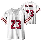 Christian McCaffrey San Francisco 49ers White #23 NFL Kids Youth 4-20 Name and Number Color Rush Player Jersey