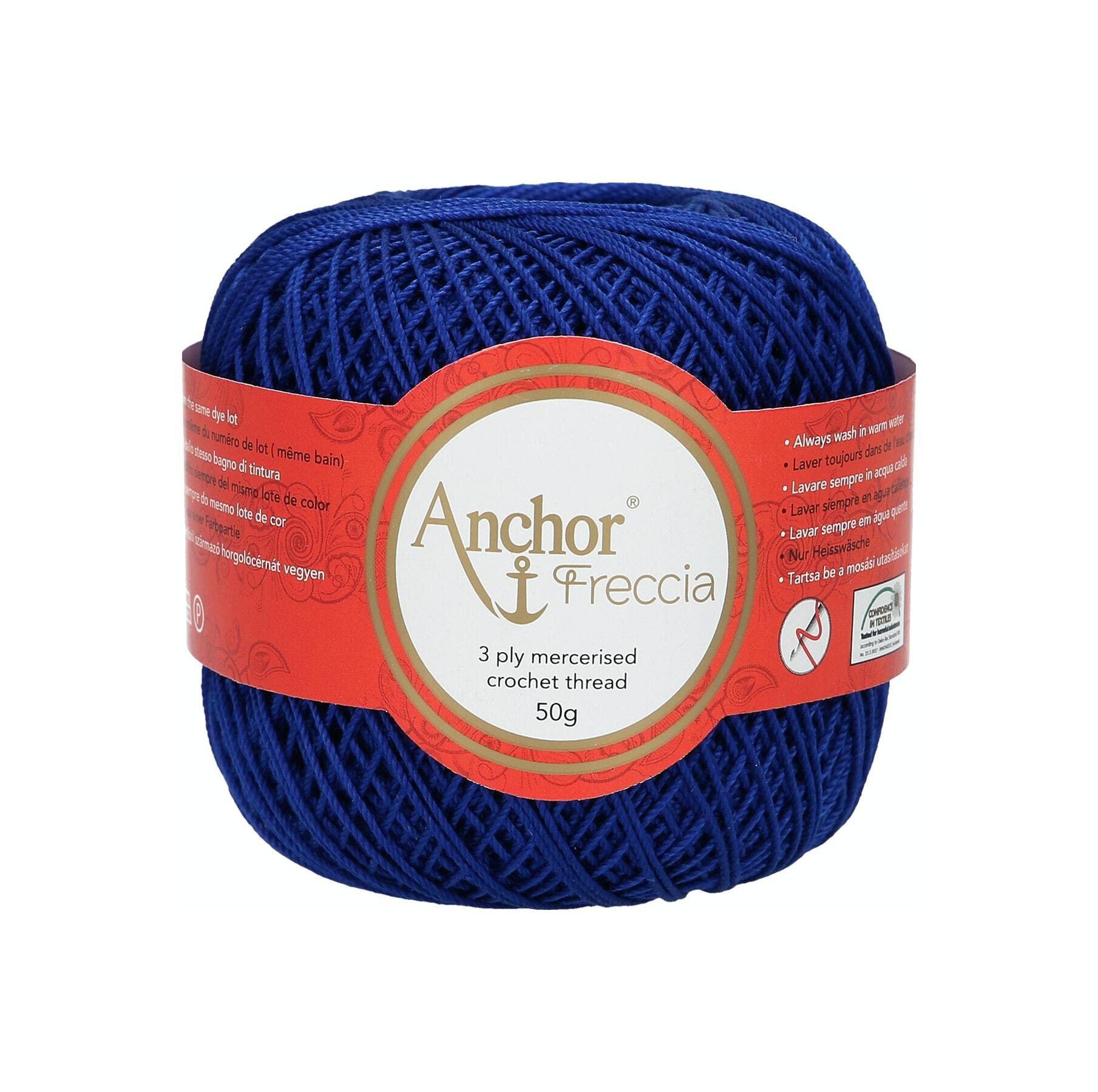 Anchor 4771006-00134 Crochet Yarn, 100% Cotton, 134, Thickness 6, 88 g