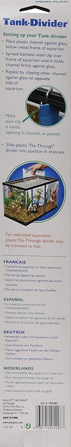 penn plax tank divider