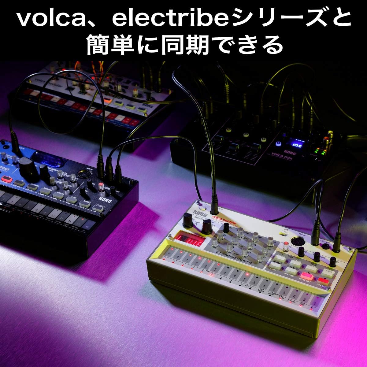 Amazon Korg デジタル サンプラー Volca Sample2 シンセサイザー 電池駆動 スピーカー内蔵 ヘッドフォン使用可 どこでも使えるコンパクトサイズ シンセサイザー 楽器 音響機器