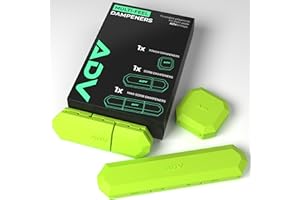 ADV Tennis Dampener with Custom Feel - 3 Pack - Racket Shock Absorber to Reduce Vibration, Relieve Symptoms of Injury and Stay on The Racket - Engineered Poly-Silicone Tennis Racket Dampener
