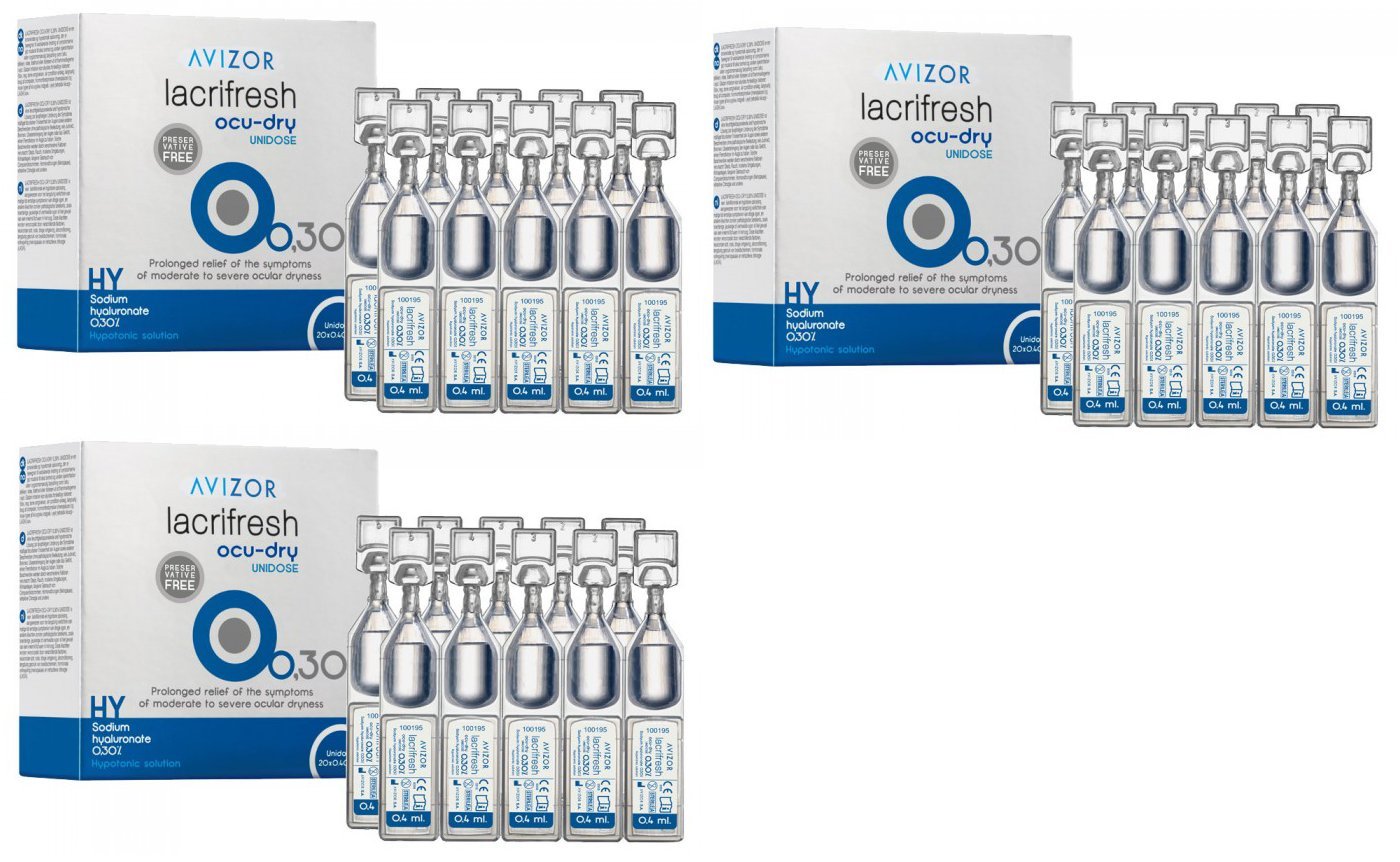 Avizor Lacrifresh Ocu-Dry 0.3% 60 x 0.4ml Vials