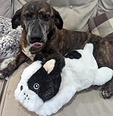 Pet Prime Bulldog Plush Toy with Heartbeat Warmth for Puppies Anxiety Relief view 2