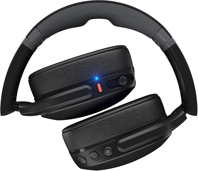 Crusher Evo Cuffie Wireless Over-Ear con Bluetooth, Bassi Multisensoriali, Cancellazione Attiva del Rumore, 40 Ore di Autonomia - Nero