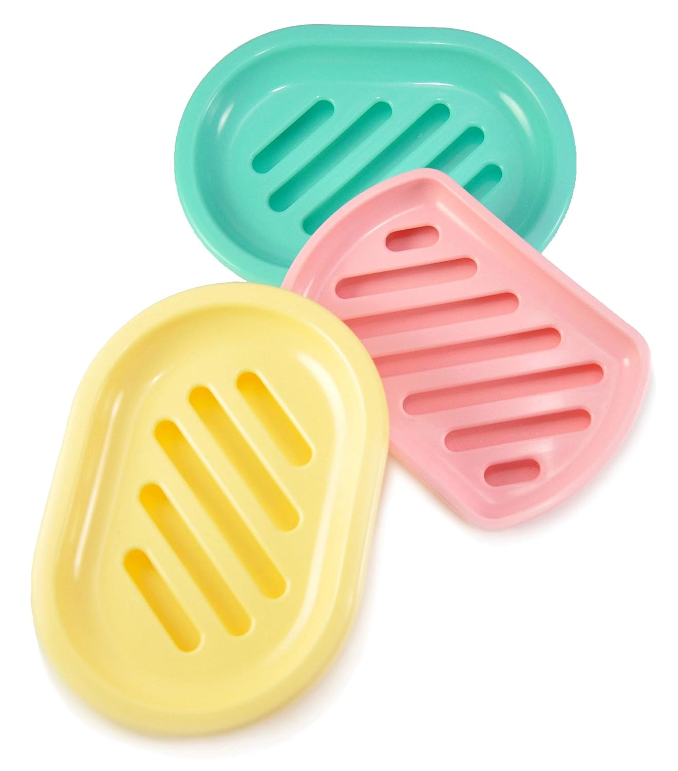 Soap holder, slotted drainer, twolayer tray draining dish keeps soap