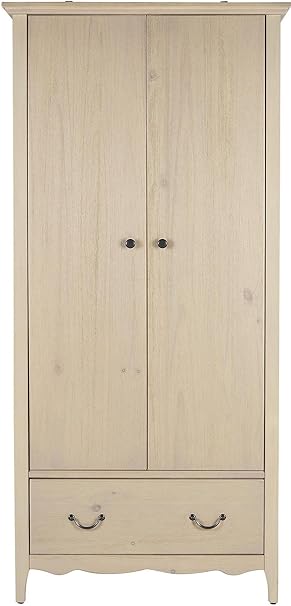 Tesco Loire 2 Door 1 Drawer Double Wardrobe Lime Oak Effect