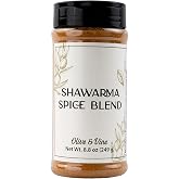 Olive &amp; Vine Shawarma Spice Blend, Savory Flavor, For Grilled Meats &amp; Vegetables, Rich Tradition, Authentic Taste, For Global Recipes (8.8 Ounce)