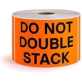 1000 pcs Do Not Stack Stickers for Shipping 3x5 inch Label Roll by Sutter Signs