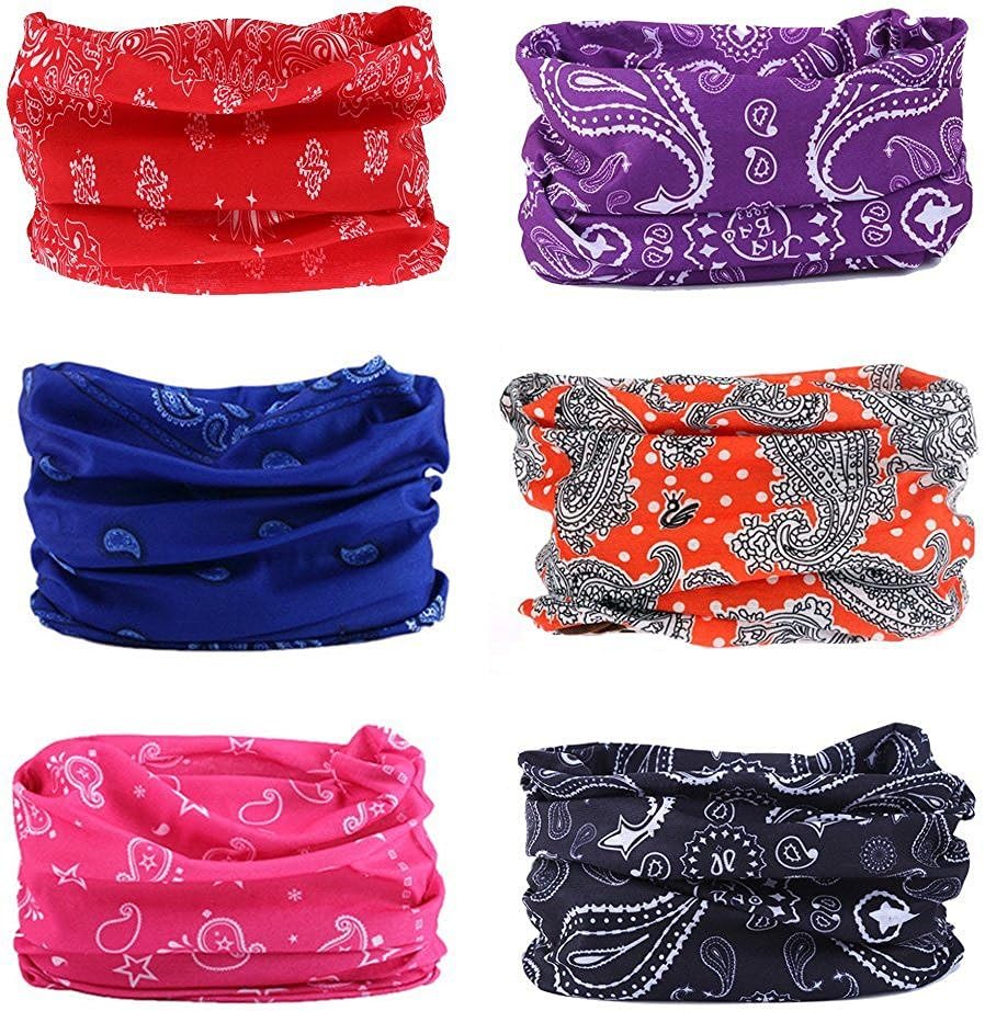 AMYAMY 16 in 1 Wide 4pcs&8pcs Assorted Seamless Fashion Headbands for Men and Women Athletic Moisture Wicking Headwear for Sports Workout Golf Cycling Arm band Hiking Climbing Multi Function Bandana Headwrap Casual Scarf Neck Gaiter Turban Mask