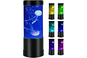 GDSZBYSM Jellyfish Lamp, Led Fantasy Jellyfish Light with Auto Color Changing, Mood Lighting USB Aquarium Night Light Decorations for Home Office Decor Great Gifts for Kids (9 inches)