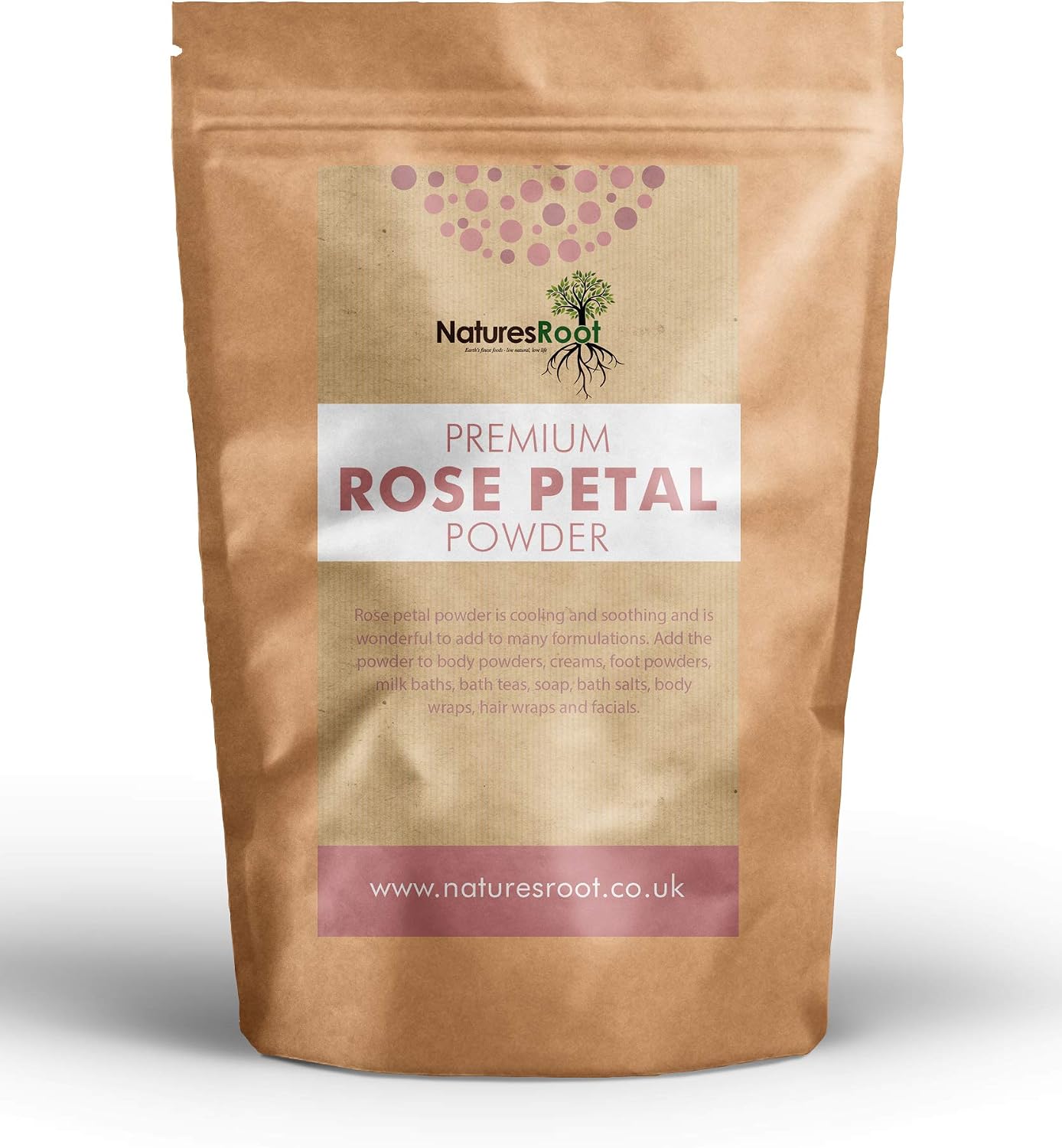 Nature’s Root Premium Rose Petal Powder 250g - Ayurvedic Skincare, 250 g (Pack of 1)