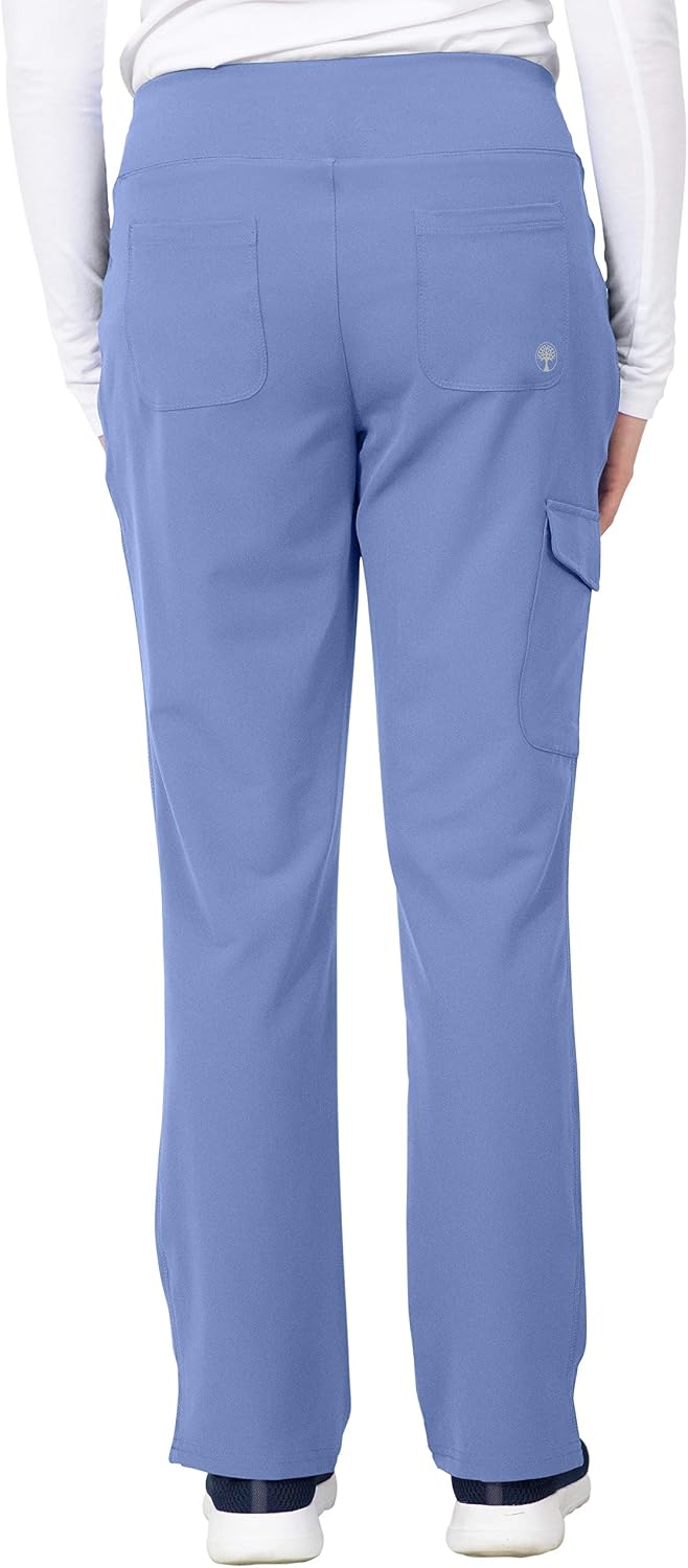 Healing Hands HH360 Women's Naomi Pant 's Six Pocket Athleisure Scrub Pant, Ceil, XL - Image 4