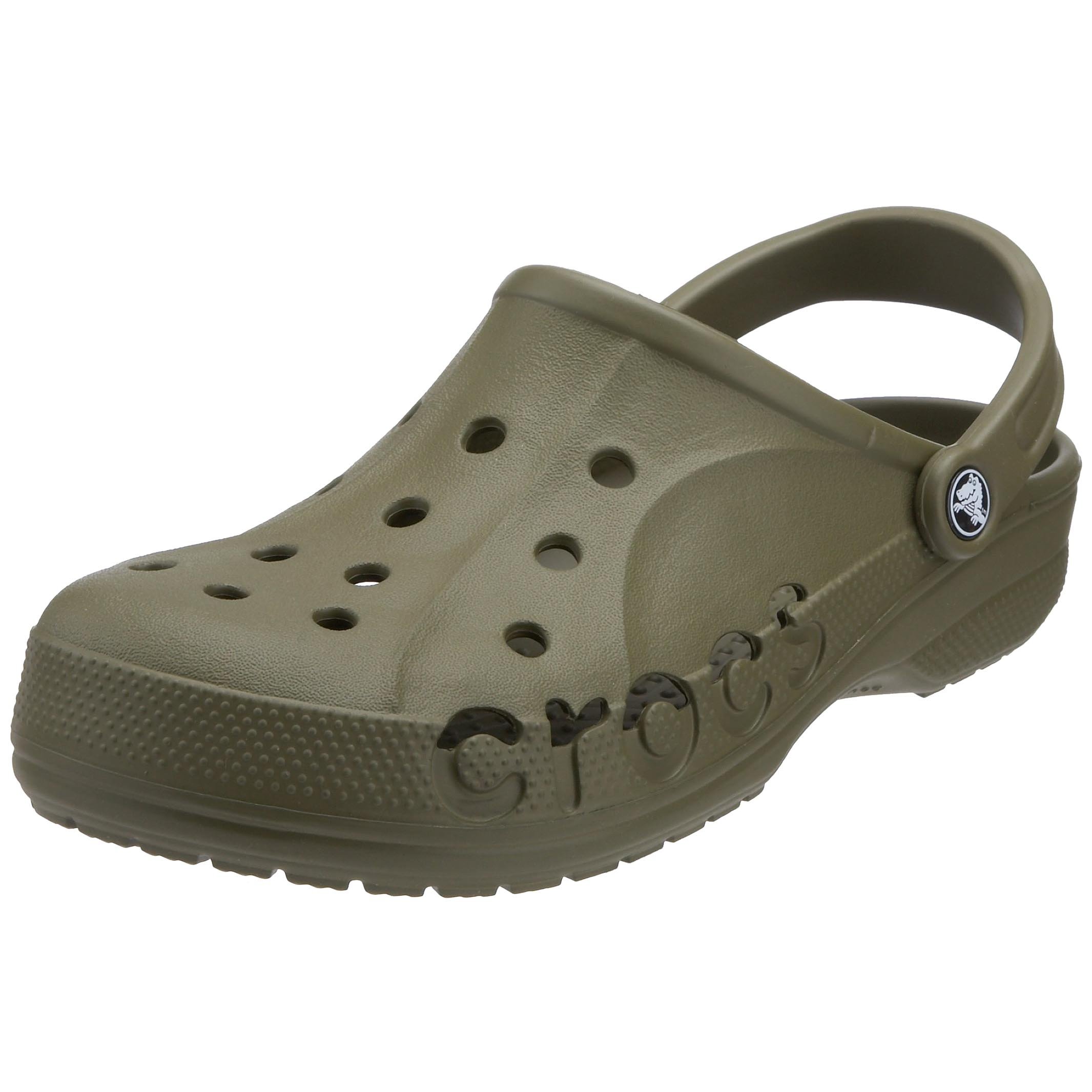 Crocs Zueco Baya para hombre y mujer, verde militar, 8 mujeres/6 hombres
