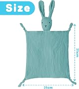 Vicloon Rabbit Baby Comforter Blanket 31x31 cm Safe Organic Cotton view 2