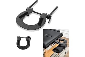HOINCO 1Pcs Massage Table Face Cradle, Black Face Cradle Massage Table Bed Face Cradle Standard Universal Adjustable Headrest Cradle for Massage Tables Headrest