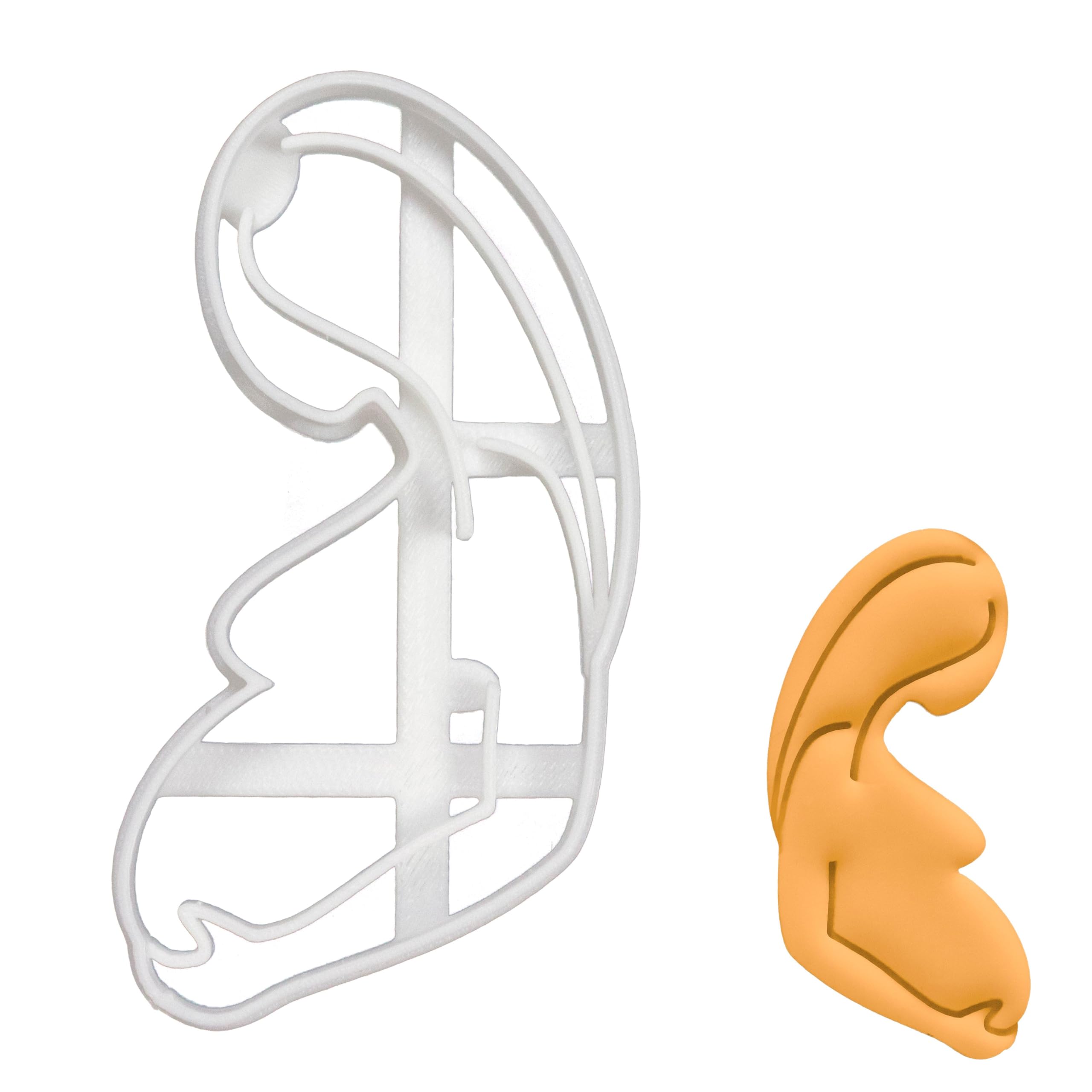 BAKERLOGY Pregnant Woman Cookie Cutter - Detailed Biscuit Cutter Design for Baking and Crafts, Ideal on Fondant, Dough, Clay