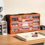 Simpa 22 Drawers Plastic DIY Tool Bit Storage Organiser Cabinet 49x25x16 cm view 8