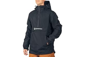 Alpine Swiss Mens Snowboard Jacket 10K Waterproof Hooded Ski Shell Anorak Breathable Windproof Pullover Winter Sport Coat