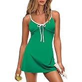 Nirovien Womens Athletic Dress with Built in Shorts Tennis Dress Gym Workout Dress Active Yoga Golf Outfits