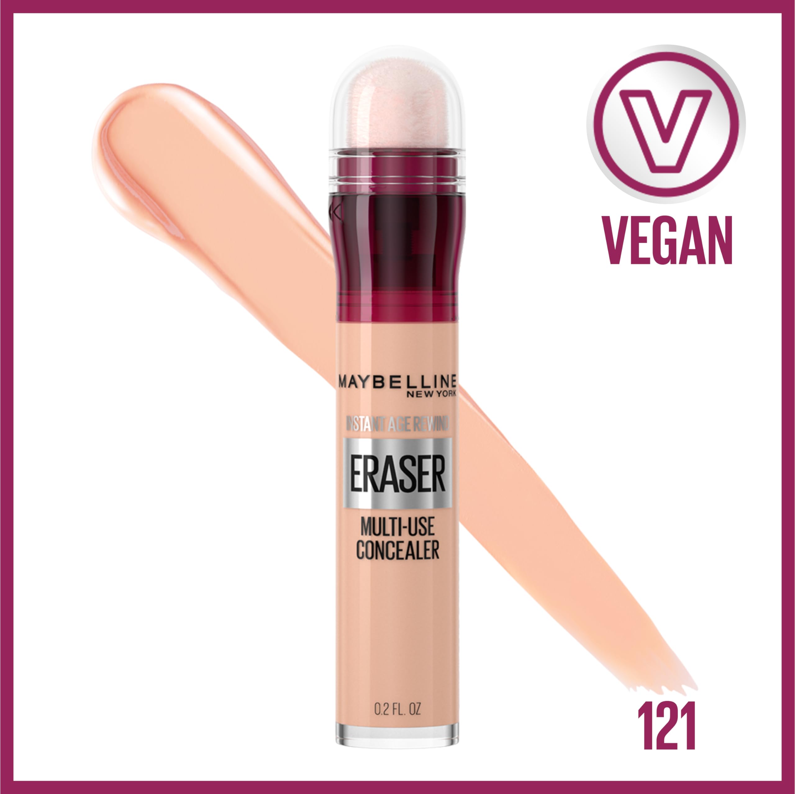 Condition photo showing New/Like New for maybelline instant age rewind eraser dark circles treatment multi-use concealer, 121, 1 count (packa