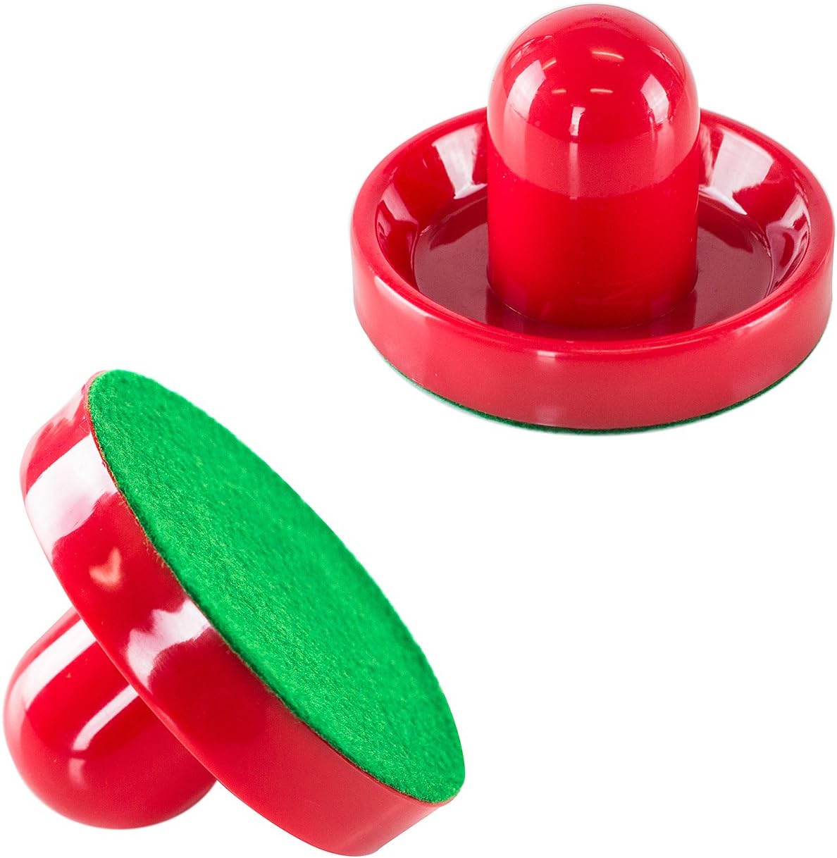Super Z Outlet Light Weight Air Hockey Red Replacement Pucks & Slider Pusher Goalies for Game Tables, Equipment, Accessories (2 Striker, 4 Puck Pack) : Sports & Outdoors