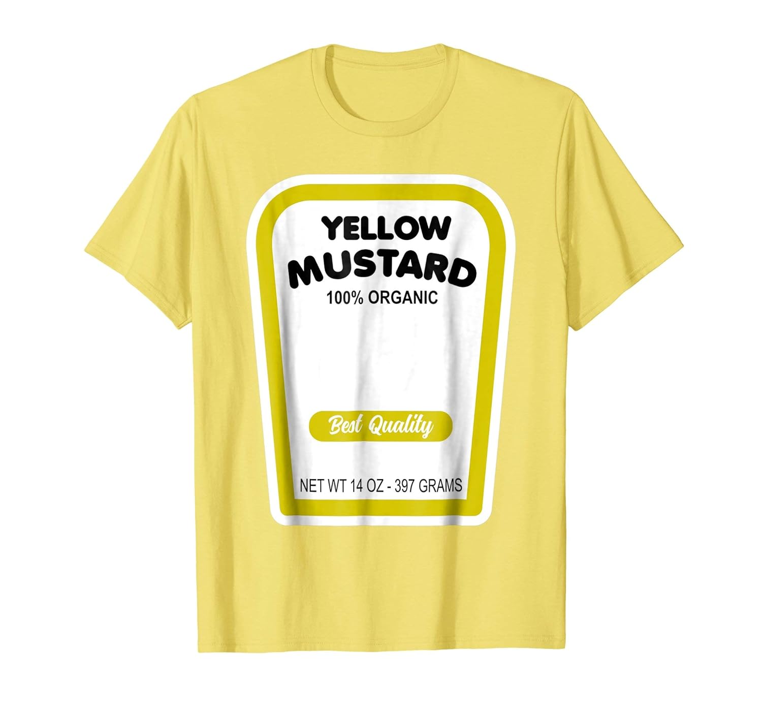 Funny Organic Yellow Mustard Halloween Costume T-Shirt-ANZ