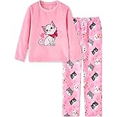 Funnycokid Girls Fleece Pajamas Set Kids Soft Flannel Pjs Pullover Top Pants Loungewear Size 7-14