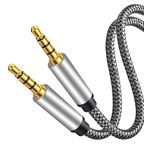 Male to Male Audio Cable 10Ft,4 Pole Hi-Fi Stereo Sound Aux