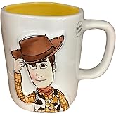 Rae Dunn Disney Pixar Toy Story Woody Coffee Mug, You're My Favorite Deputy, Yellow Interior, Ceramic, 14oz