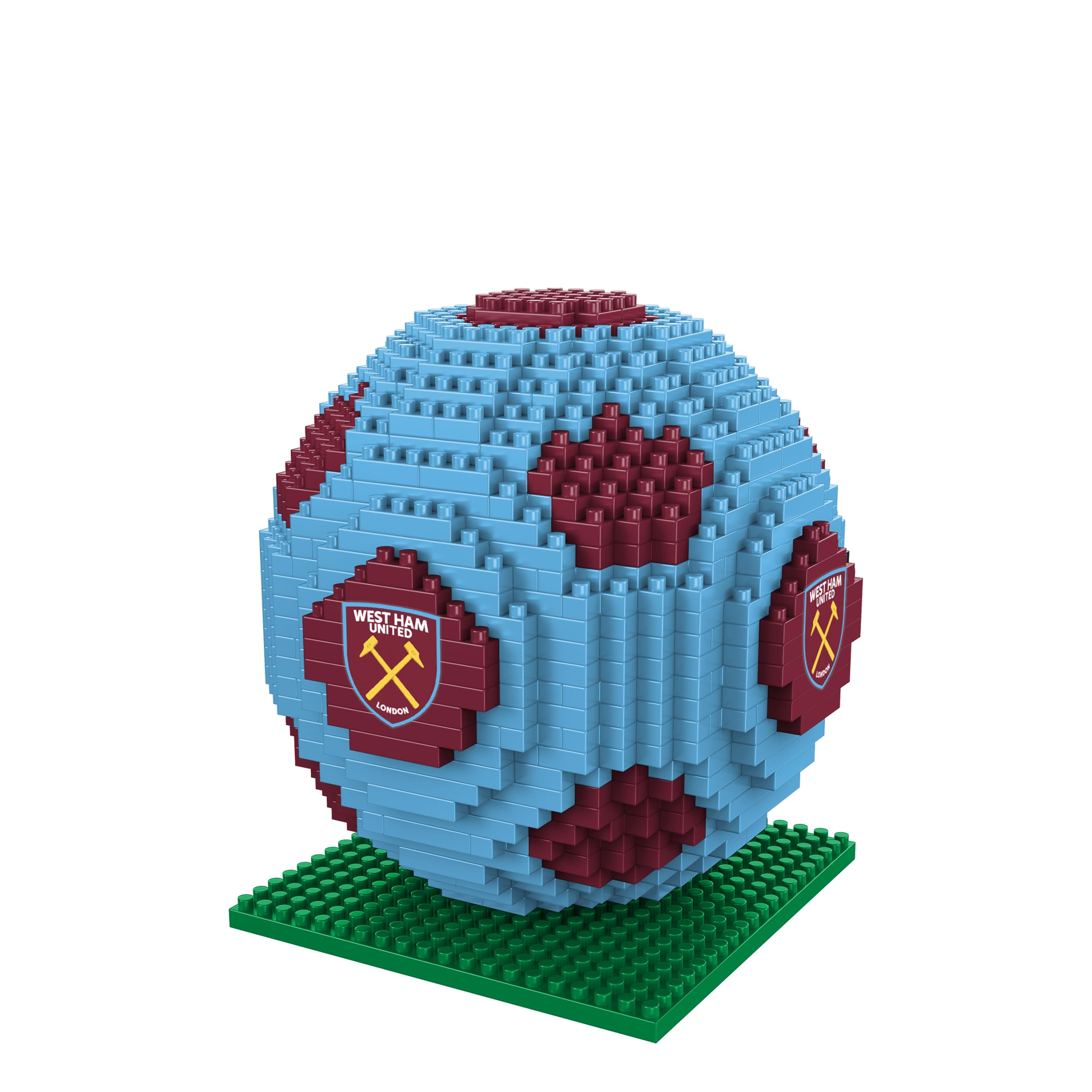 FOCO Officially Licensed West Ham United FC BRXLZ Bricks 3D Football Construction Building Set