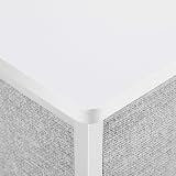 Yaheetech Vertical Narrow Chest of Drawers 4-Drawer Fabric Storage Unit Light view 5