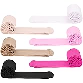 Zando 6 Pairs Toddler Ballet Tights for Girls 1-14 Y - Ultra Soft Velvet Girls Dance Tights for Daily Dance School Christmas