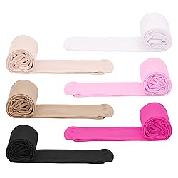 Zando 6 Pairs Girls Tights 10-12 Pink Ballet Tights
