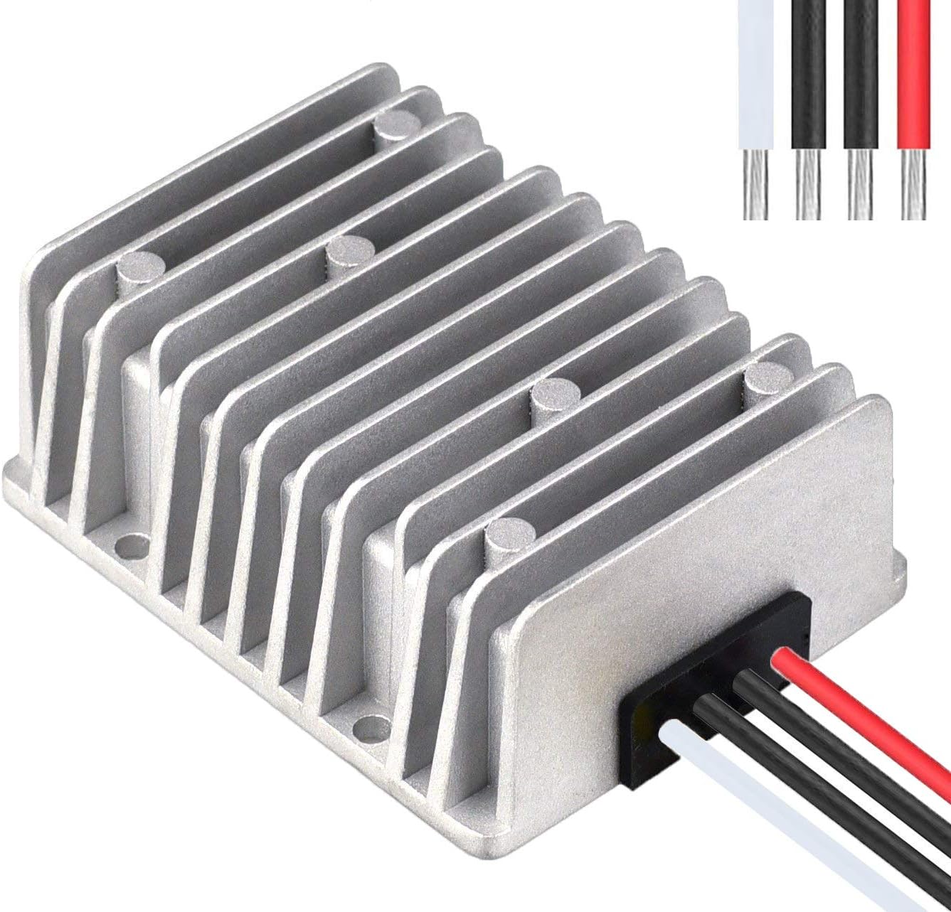 Higomall Voltage Converter Regulator Reducer DC 48V Step Down to 12V 30A 360W Waterproof DC/DC Buck Transformer for Golf Cart LED Light Bar Power Supply