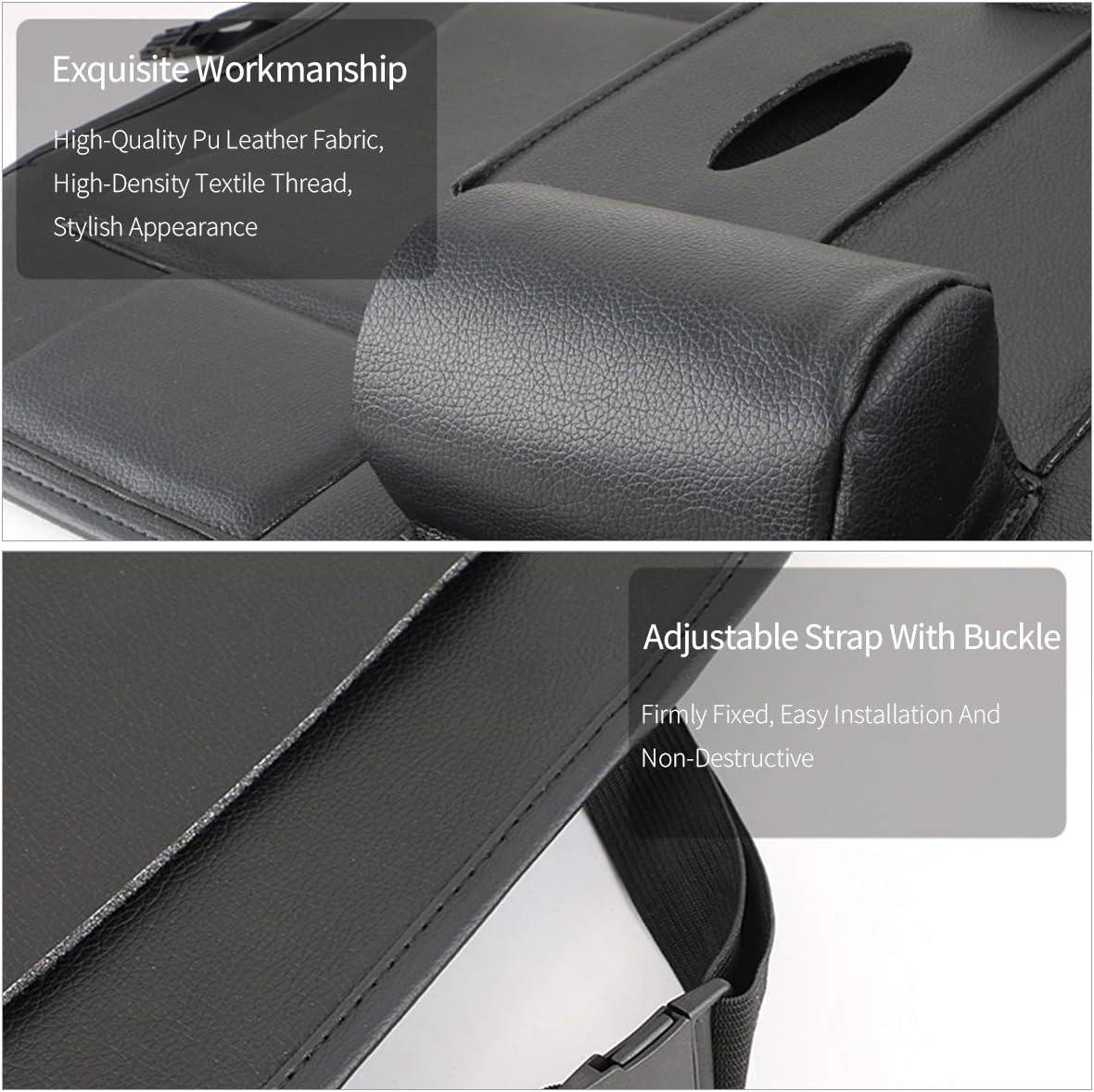 Ergocar 2 Packs PU Leather Car Organisers - Image 4
