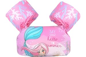 Biange Toddler Swim Vest, Swim Floaties Pool Float for Kids 20-30-50+ lbs, Puddle/Beach Swimming Jumper, Boys/Girls Learn to Swim