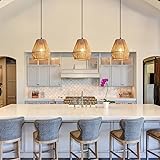 Heircido 3 Pack Woven Pendant Light