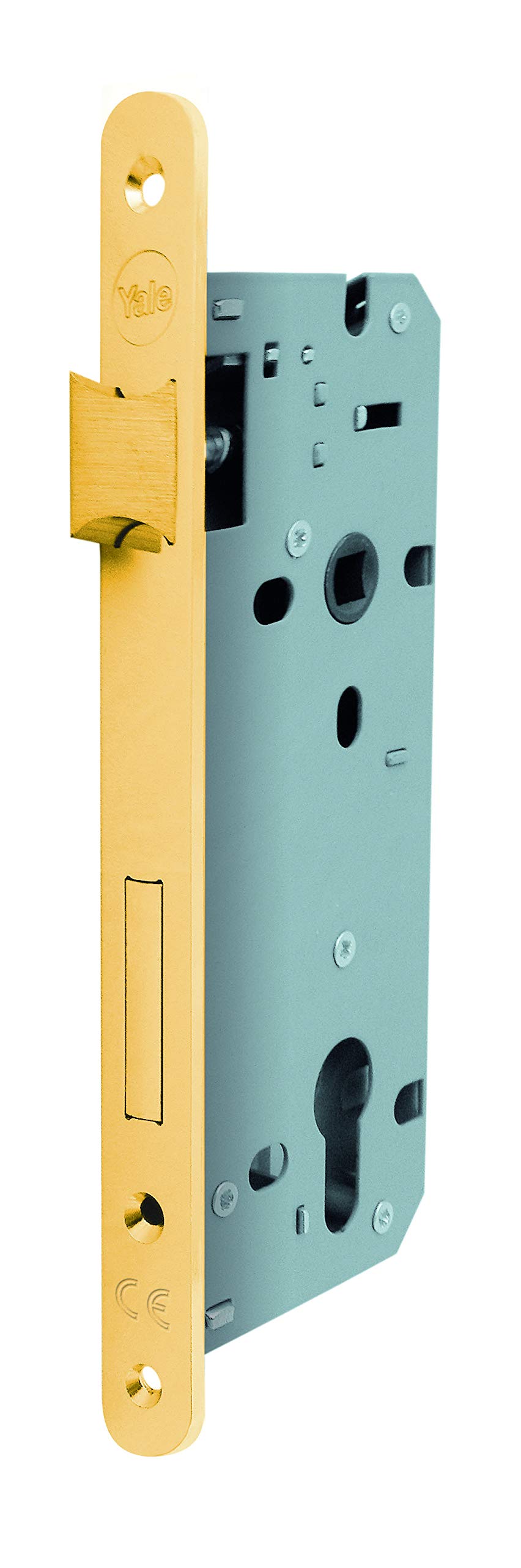 Yale Wooden door lock Y52X10600S2 satin nickel, round edges, entry 60 mm