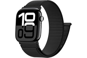 HEARTBOOM Nylon Loop Sport Band Compatible with Apple Watch Bands 49mm 46mm 45mm 44mm 42mm 41mm 40mm 38mm for Men Women, Soft Nylon Sport Strap Wristbands for iWatch Series 11 10 9 8 7 6 5 4 3 2 1 SE Ultra